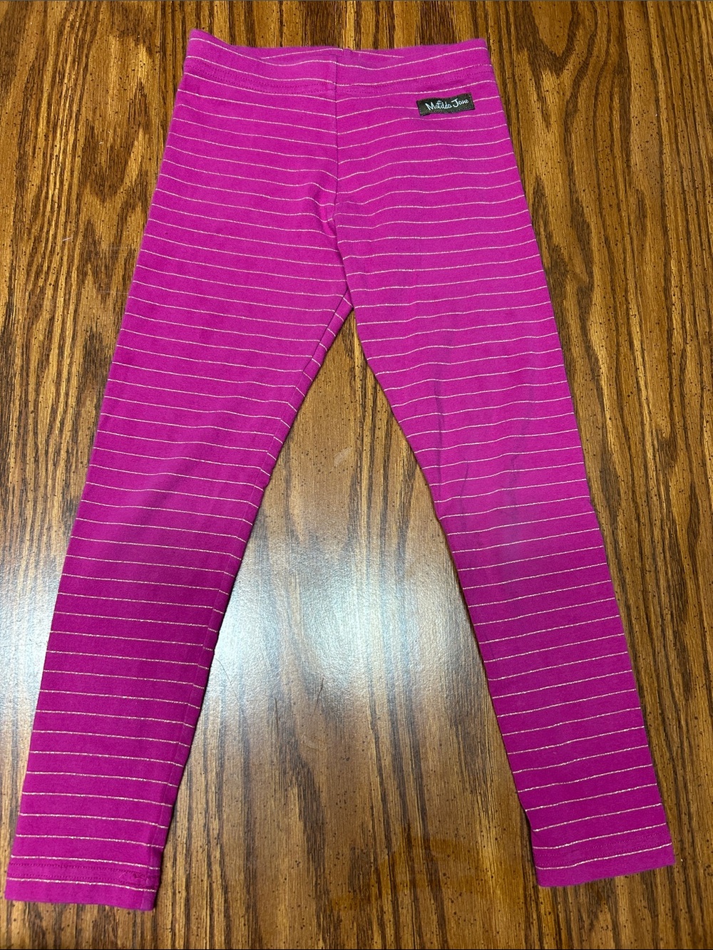 Matilda Jane Bright Pink Striped Girls' Leggings